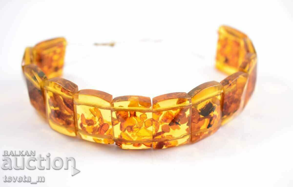 Antique amber bracelet 43.3 g