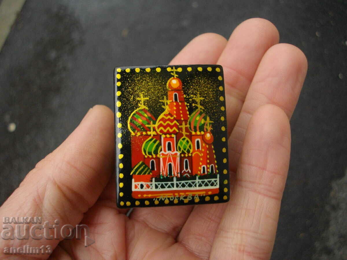 OLD HAND PAINTED USSR JEWELRY BOX