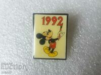 1992 Insigna originală Mickey Mouse.