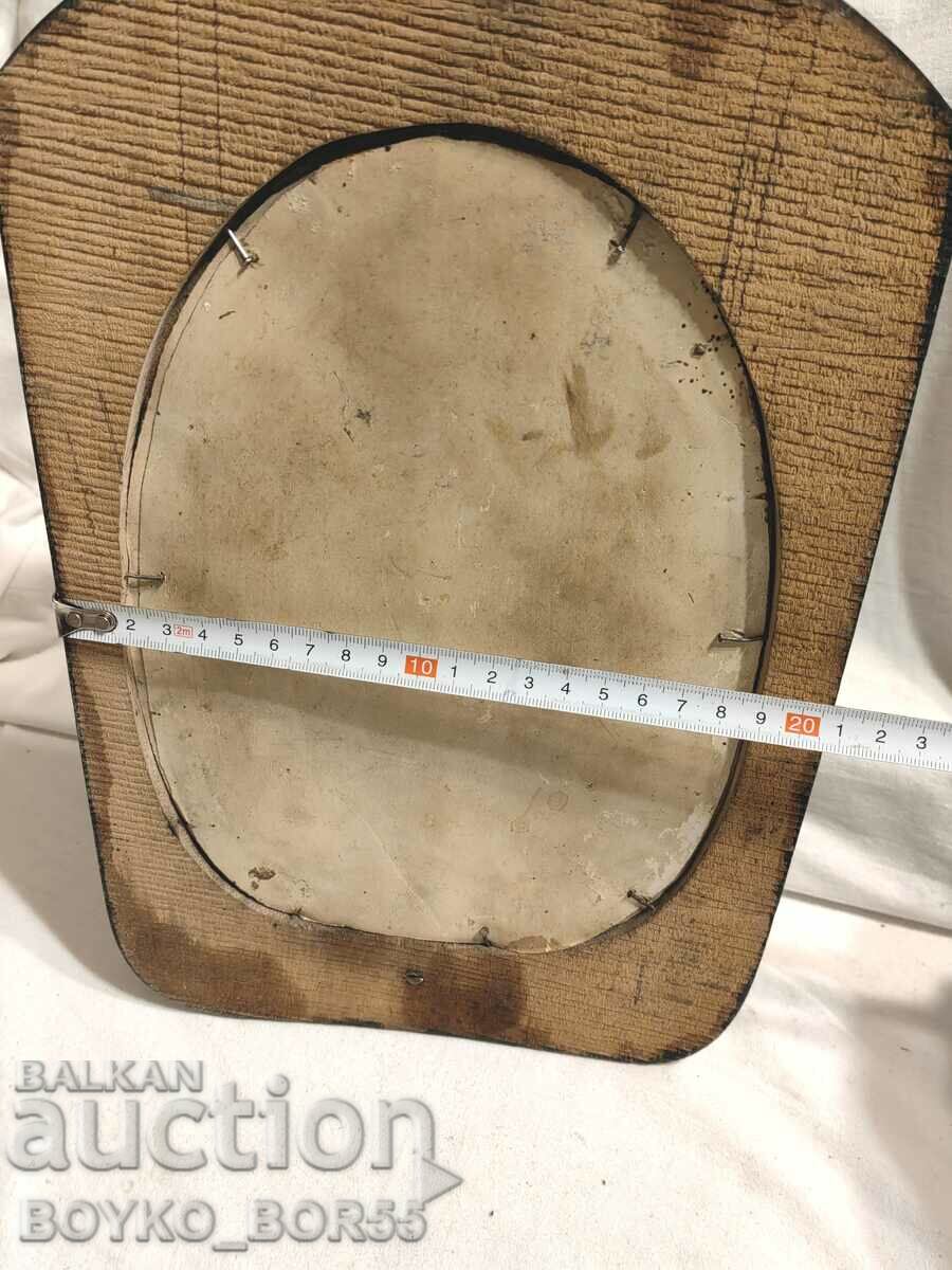 Auction  Antique Homemade Iconostasis with Wood Carving Handmade