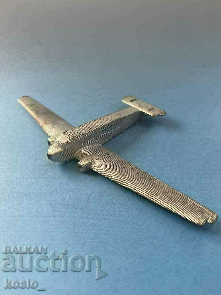 Стар метален модел на самолет макет играчка