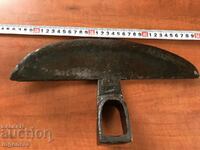 HOE ANCIENT AGRICULTURAL FORGED TOOL BLADE WITH ORNAMENTS