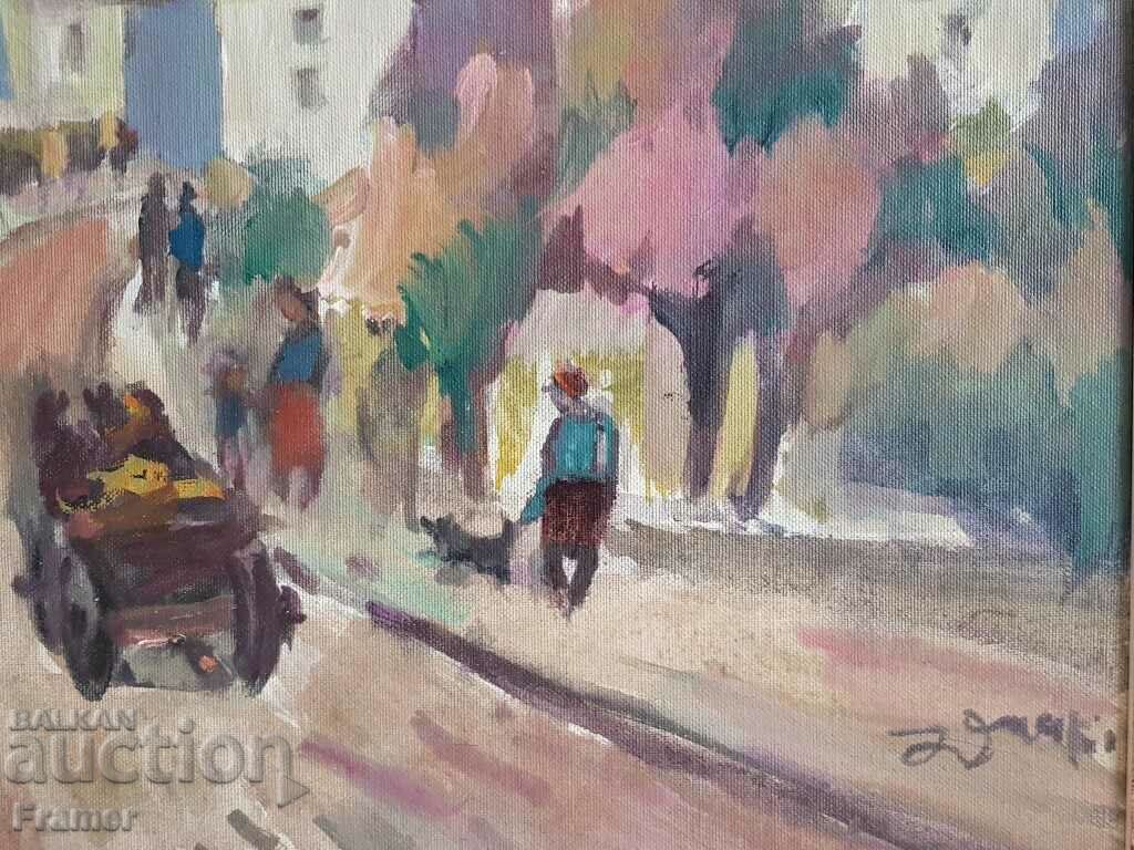 Livrarea Nikola Daskalov 1941 - 2010 Pictură în ulei de primăvară Livrarea Nikola Daskalov 1941 - 2010 Pictură în ulei de primăvară