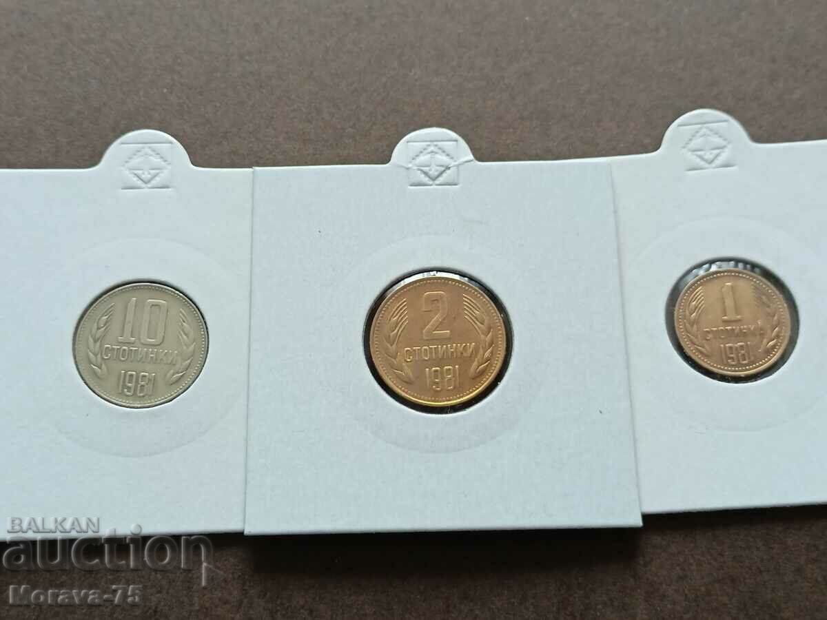 Lot 1 cent to 1 lev 1981 - 5 Lot 1 cent to 1 lev 1981 - 5