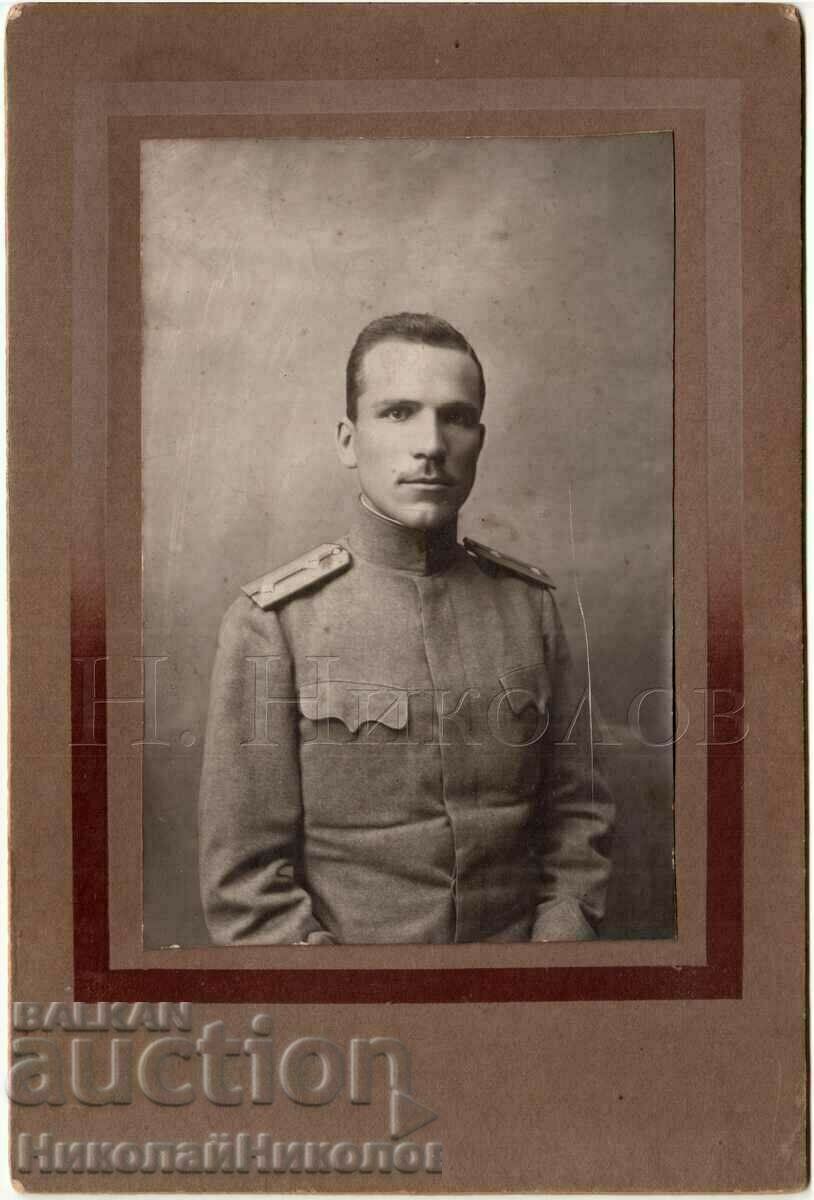 1917 ГОЛЯМА СТАРА СНИМКА ВОЕНЕН ОФИЦЕР В ДРАМА ГЪРЦИЯ Г179