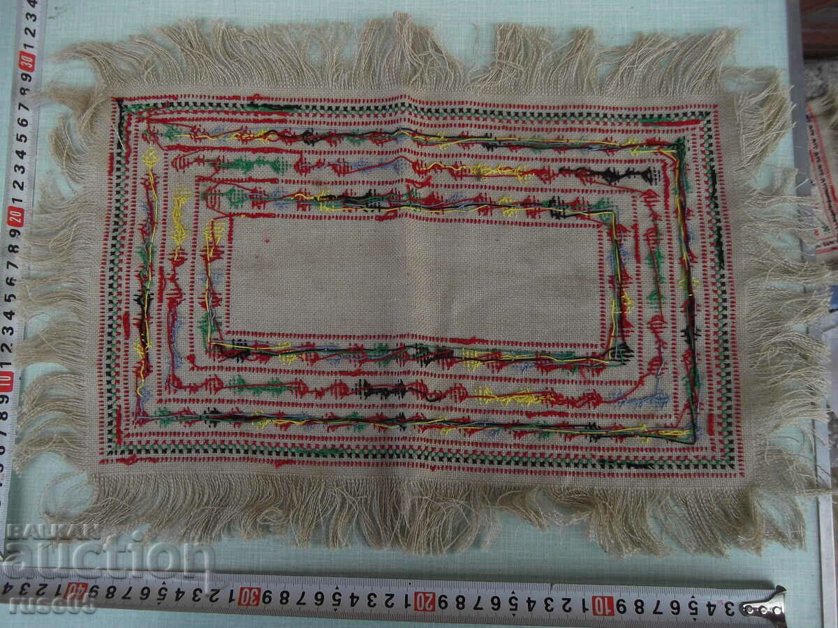 Auction Hand embroidered check - 1 Auction Hand embroidered check - 1