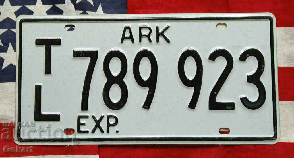 Американски регистрационен номер Табела ARKANSAS