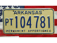US License Plate Plate ARKANSAS