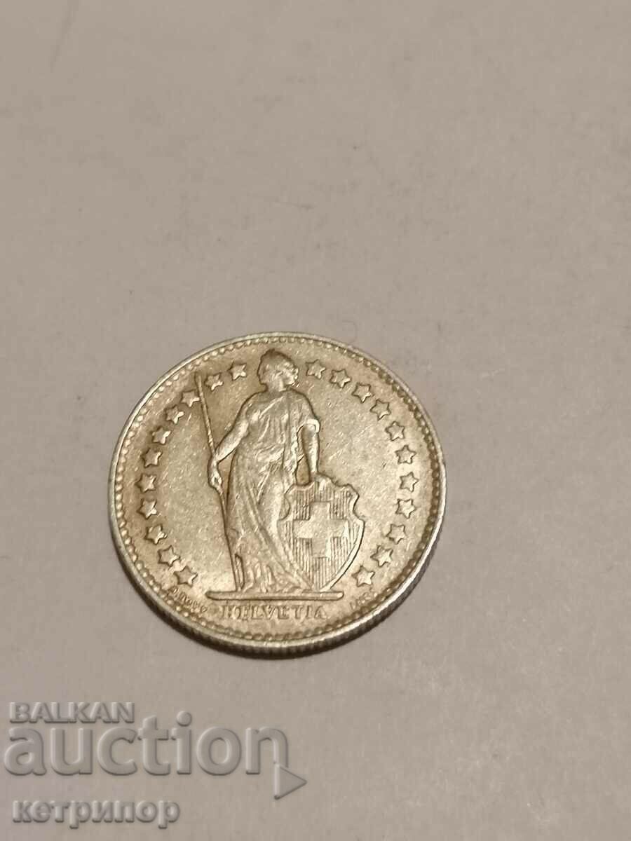1/2 franc Switzerland 1952 silver with price 16.00 BGN | € 8.18 1/2 franc Switzerland 1952 silver with price 16.00 BGN | € 8.18