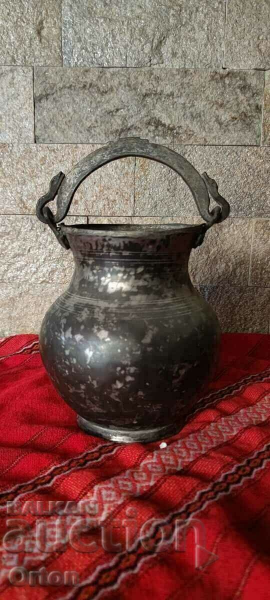 Old Wrought Copper Pot - 5 Old Wrought Copper Pot - 5