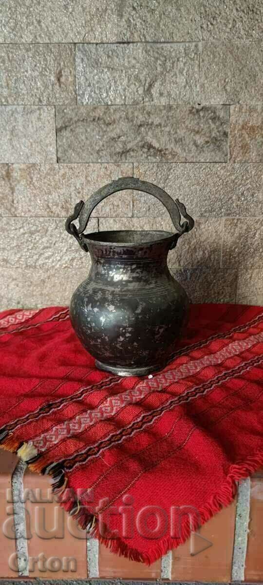 Old Wrought Copper Pot - 7 Old Wrought Copper Pot - 7