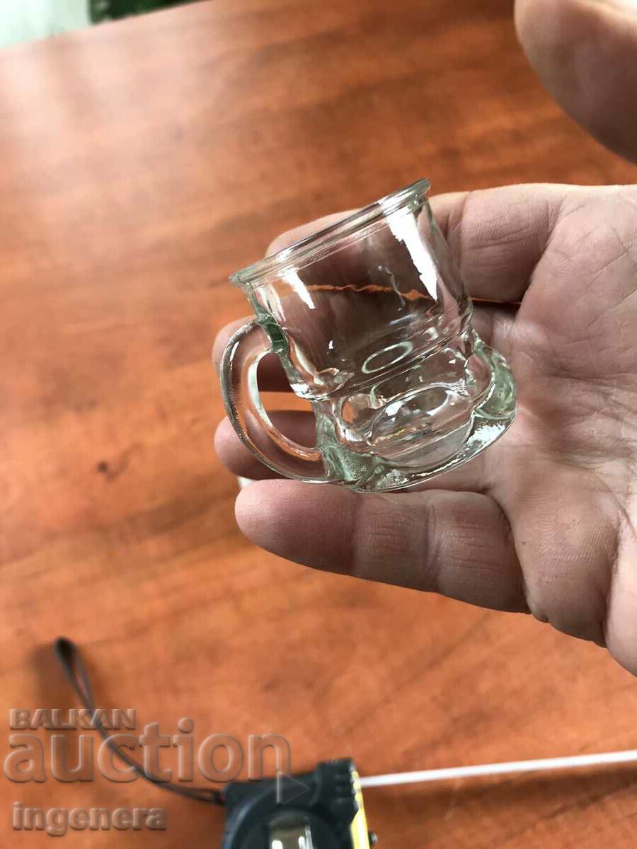 GLASS CUPS THICK GLASS EMBOSSED FROM SOCA FOR BRANDY - 5 PCS. with price 15.00 BGN | € 7.67 GLASS CUPS THICK GLASS EMBOSSED FROM SOCA FOR BRANDY - 5 PCS. with price 15.00 BGN | € 7.67