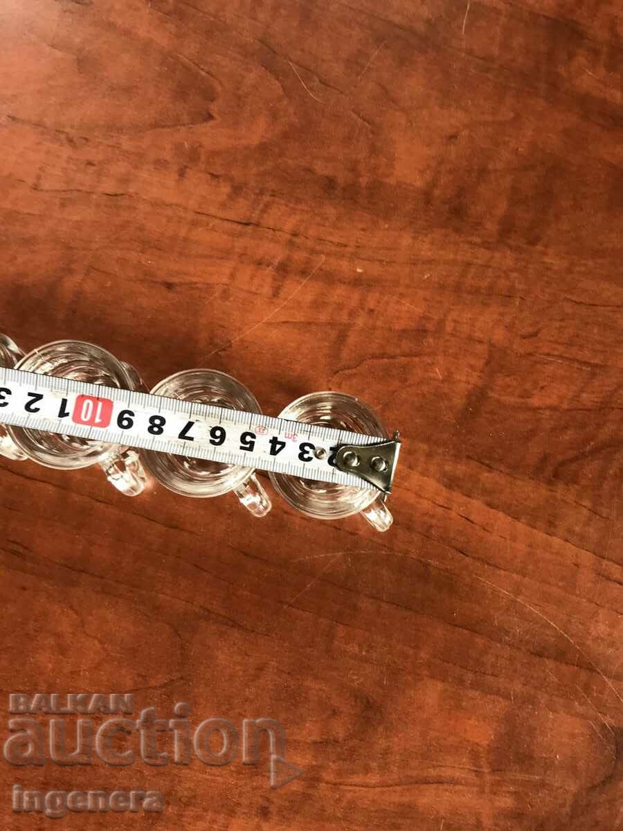 GLASS CUPS THICK GLASS EMBOSSED FROM SOCA FOR BRANDY - 5 PCS. - 5 GLASS CUPS THICK GLASS EMBOSSED FROM SOCA FOR BRANDY - 5 PCS. - 5