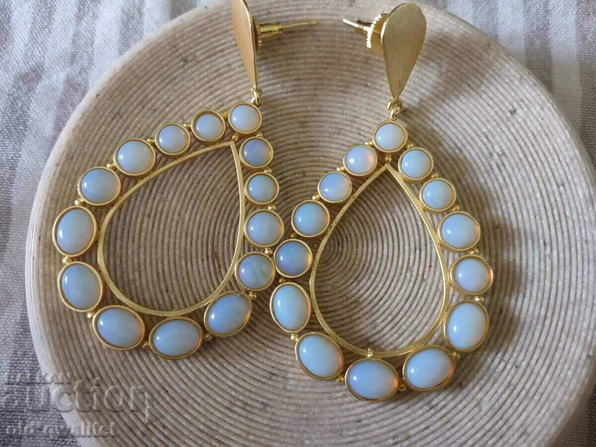 Attractive large EARRINGS, approx. 8cm/5cm