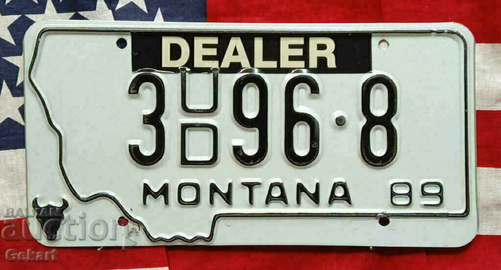 Американски регистрационен номер Табела MONTANA 1989 USA