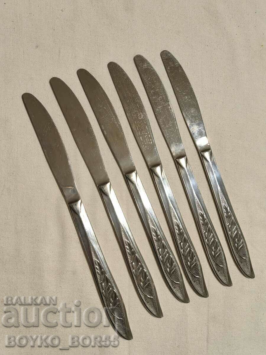 Set of Six Table Knives with Saws with price 28.00 BGN | € 14.32 Set of Six Table Knives with Saws with price 28.00 BGN | € 14.32