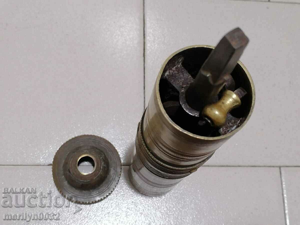 An old brass spice mill - 5 An old brass spice mill - 5