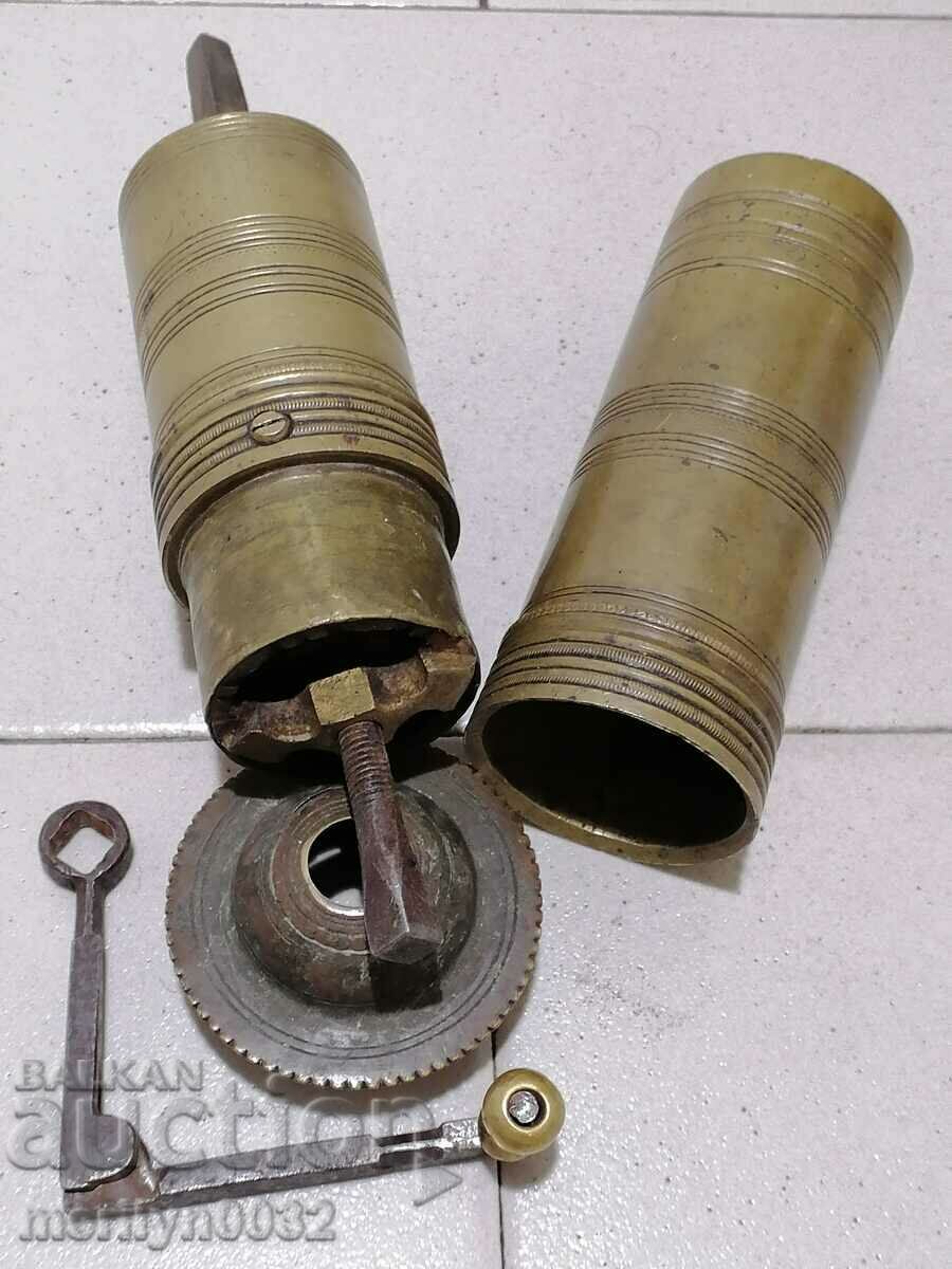 An old brass spice mill - 6 An old brass spice mill - 6