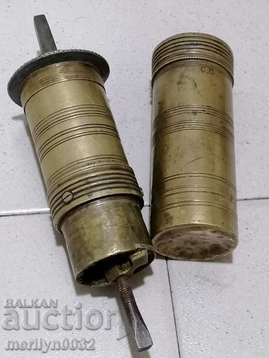 An old brass spice mill - 7 An old brass spice mill - 7