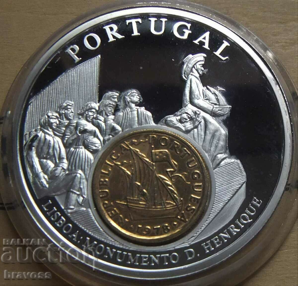 Liberia - 1 dollar 2002 - ;Portugal; PROOF