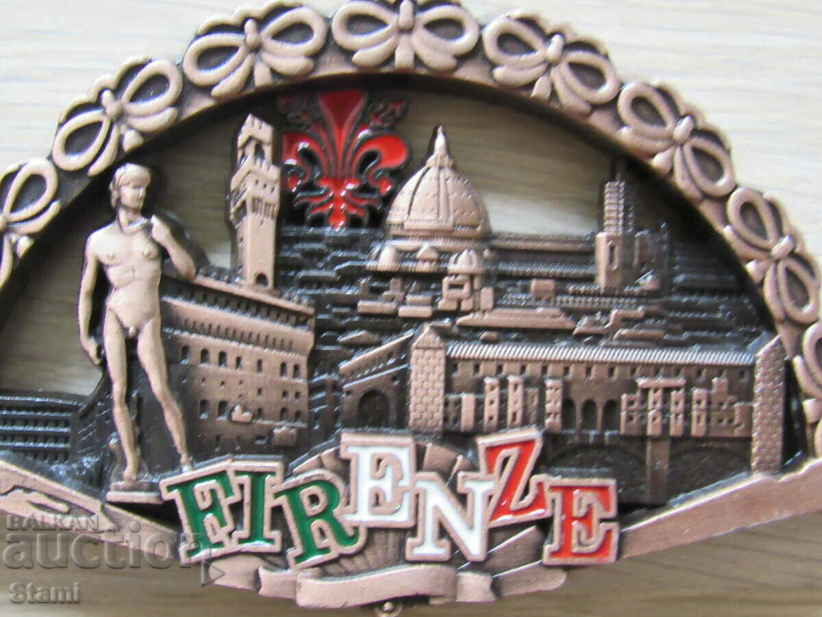 Auction 3D Metal Magnet from Florence, Italy-2 Auction 3D Metal Magnet from Florence, Italy-2