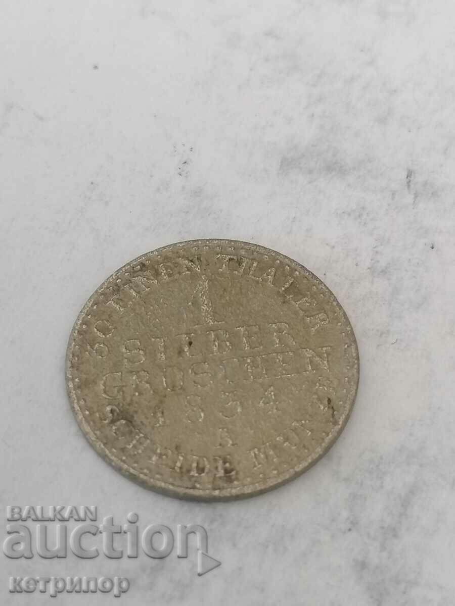 1 грош 1834 Г. Прусия Сребърна Германия