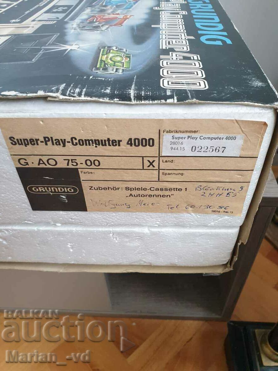 Vechiul joc video Grundig Super Play Computer 4000 - 7