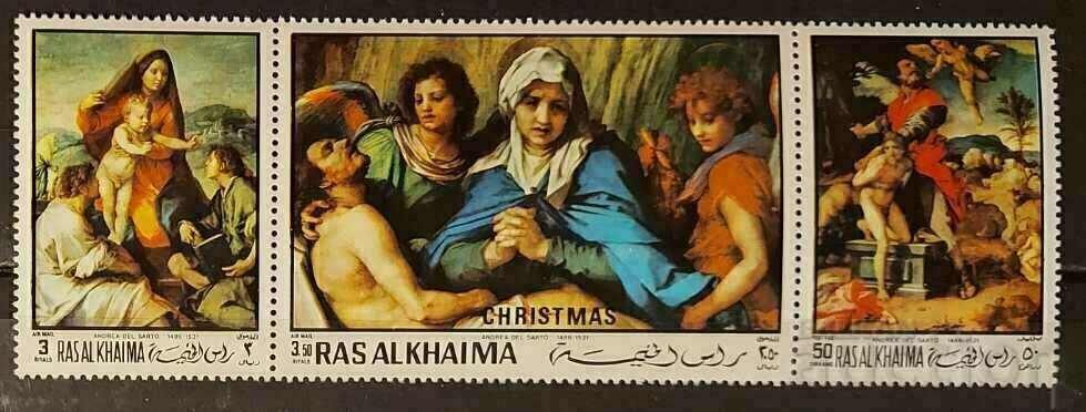 Ras Al Khaimah 1970 Artă/Tablouri/Crăciun MNH