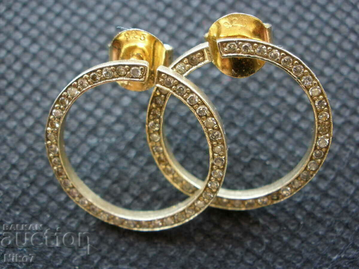 Spectacular, designer, silver earrings with gold plating-"IZCA" with price 74.99 BGN | € 38.34 Spectacular, designer, silver earrings with gold plating-"IZCA" with price 74.99 BGN | € 38.34