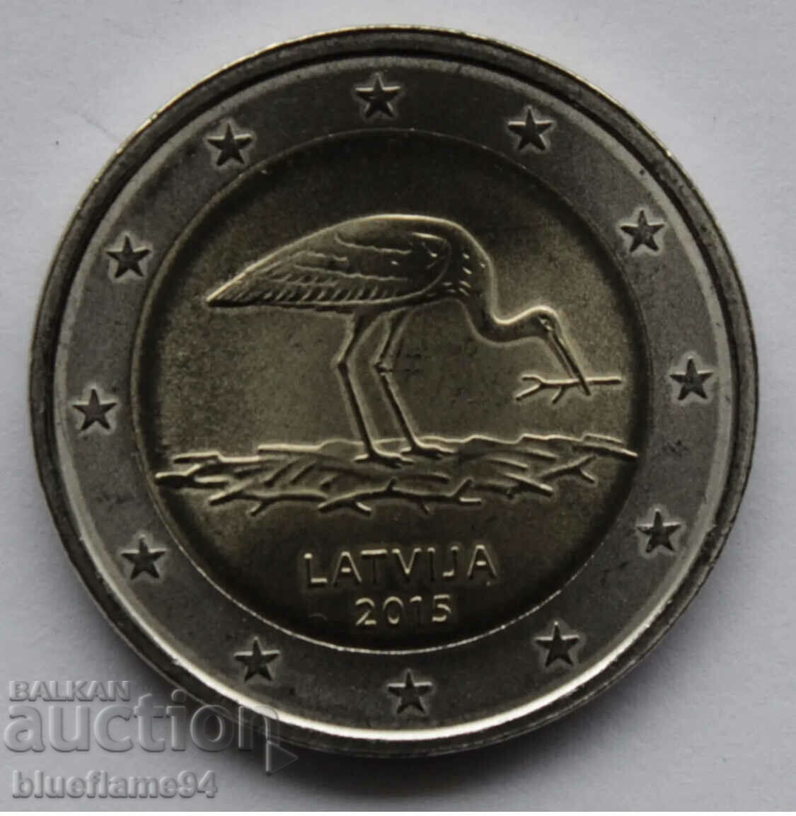 2 Евро Латвия 2015
