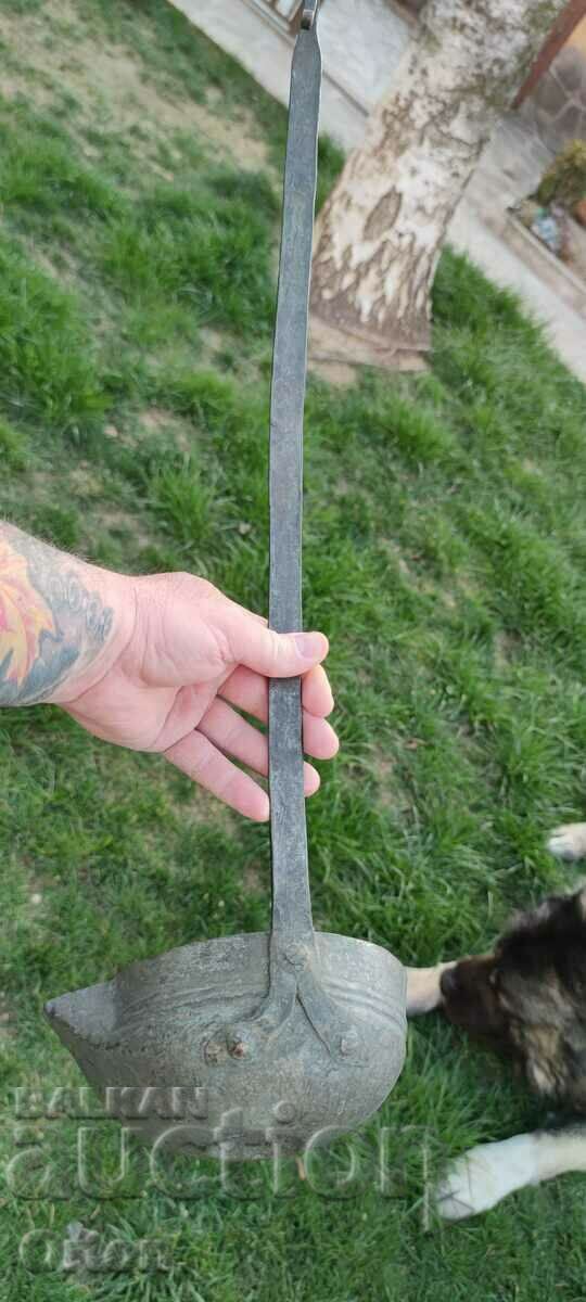 Unique - Museum Exhibit! Huge Old Copper Ladle 1898 with price 799.00 BGN | € 408.52 Unique - Museum Exhibit! Huge Old Copper Ladle 1898 with price 799.00 BGN | € 408.52