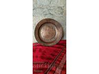 Old Wrought Copper Plate - Sahan