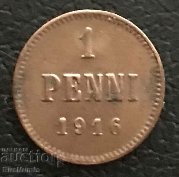 Rusia/Finlanda. 1 penny 1916