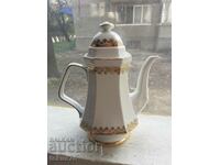 German porcelain teapot with gilding