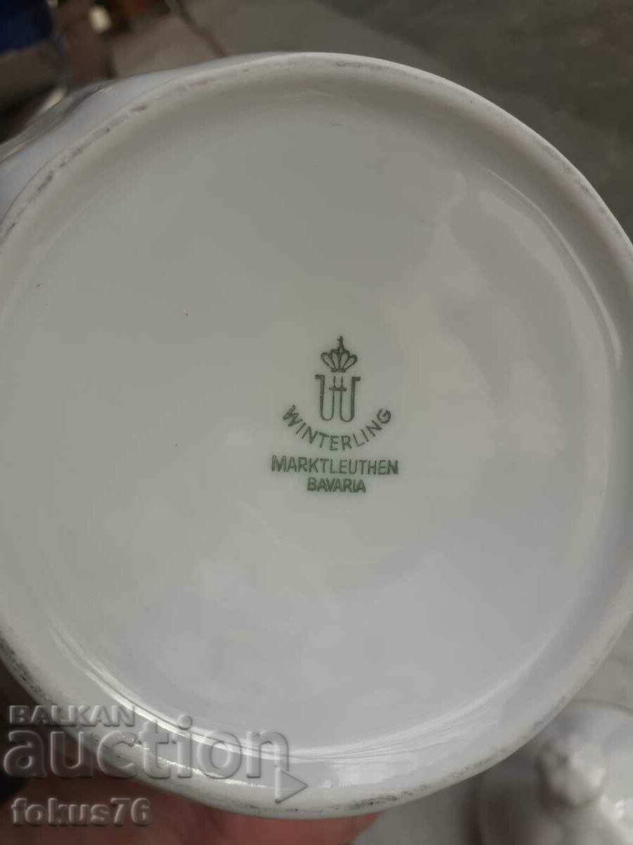 Teapot German porcelain with gold rim - 5 Teapot German porcelain with gold rim - 5