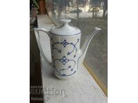 German porcelain cobalt teapot