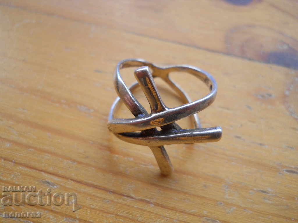 δαχτυλίδι από ασήμι αντίκα - 4,00 g / 925 pr