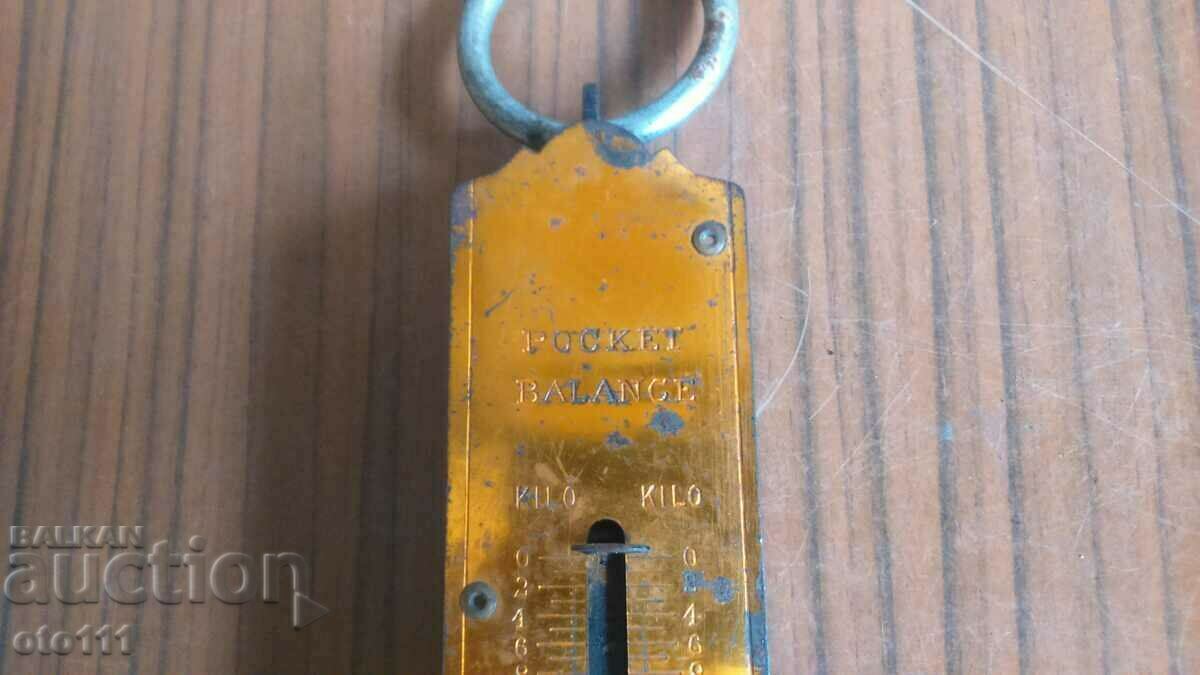Auction OLD POCKET SCALE 50 kg, - GERMANY Auction OLD POCKET SCALE 50 kg, - GERMANY