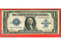 SUA SUA 1 $ emisiune 1923 CERTIFICAT SILVER BLUE PRINT MARE