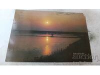 Пощенска картичка Бургас Изгрев слънце