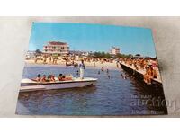 Пощенска картичка Слънчев бряг Плажът 1970