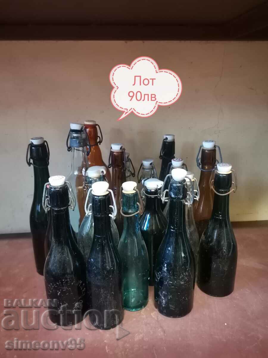 Lot of old bottles bottles