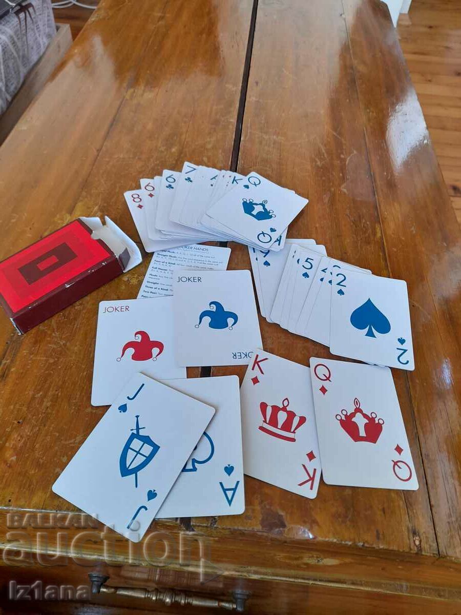 Cărți de joc vechi de poker cu preț 40.00 BGN | € 20.45