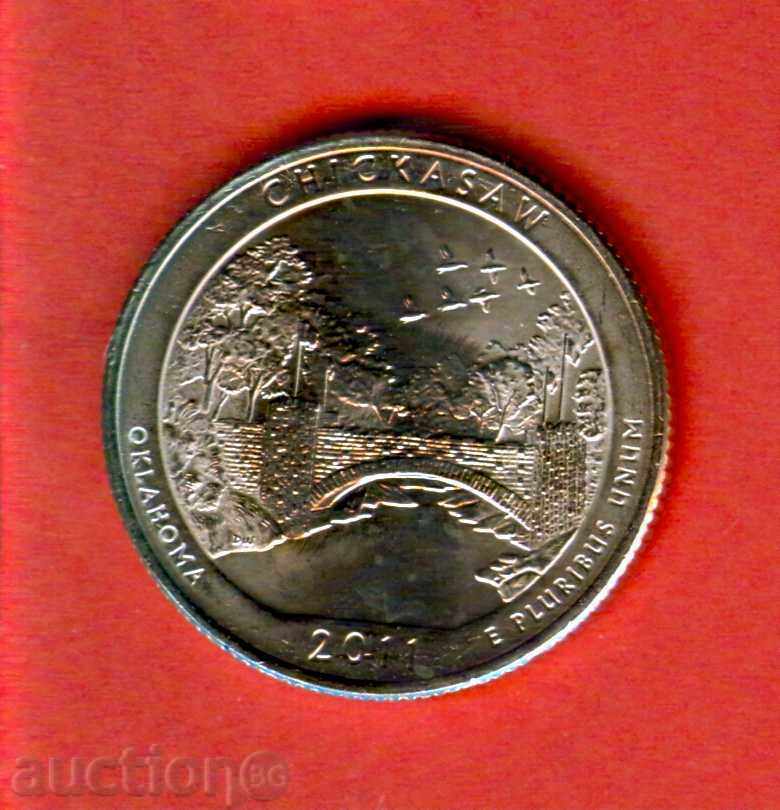 USA USA 25 cent issue issue 2011 D OKLAHOMA NEW UNC