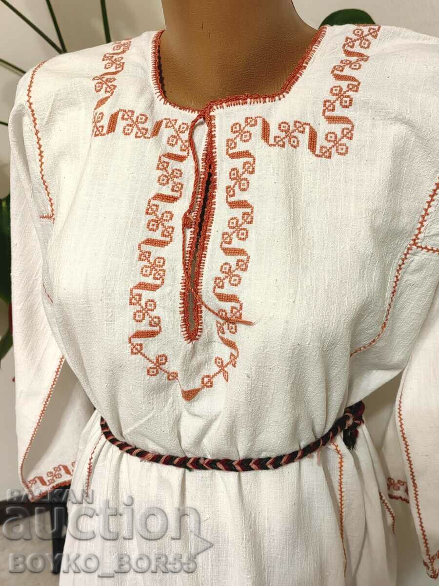 Rochie cămașă de damă vintage originală din costum popular