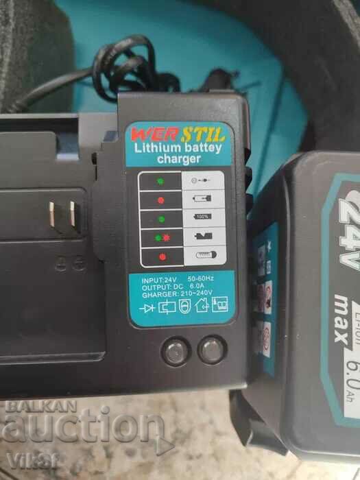 Delivery of New cordless angle grinder Werstil 125mm Delivery of New cordless angle grinder Werstil 125mm