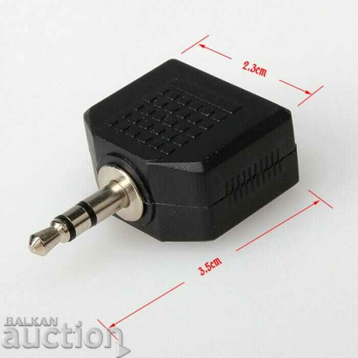 Auction  3.5 mm audio jack splitter splitter 3.5 mm for headphones muse