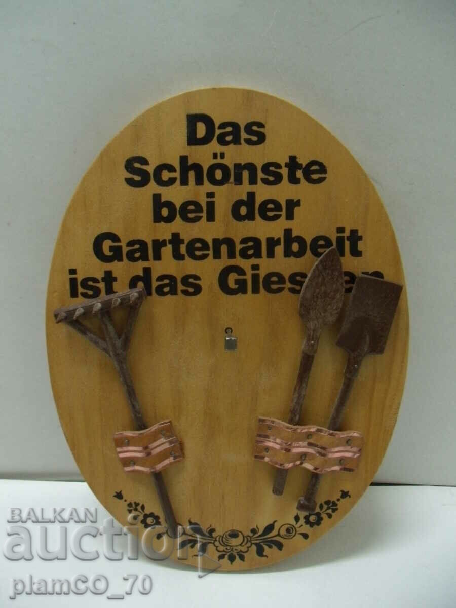 №*6902 старо германско дървено пано  - размер 22 / 16  см -
