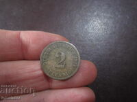 1874 2 pfennig Germany letter C