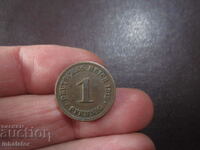 1912 1 pfennig Germania litera D